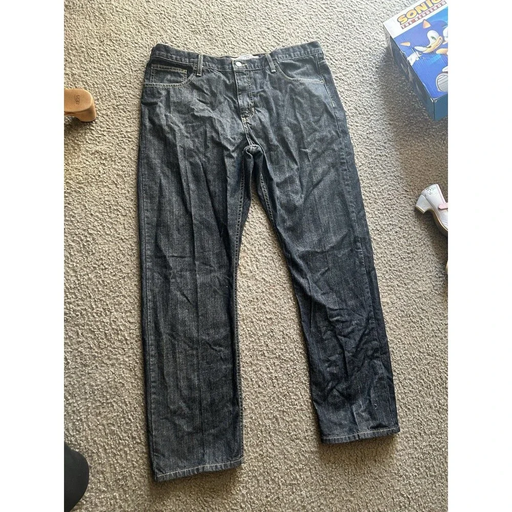 Tommy Hilfiger Straight Fit jeans Denim Sz 38x32 Blue Jean - Picture 1 of 9